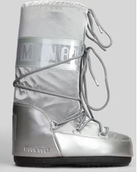 Moon Boot - Icon Glance Metallic Shell Boots - Lyst