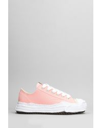 Maison Mihara Yasuhiro - Hank Low Sneakers In Rose-pink Cotton - Lyst