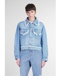 Séfr - Giacche Denim Sydney in Cotone Blu - Lyst