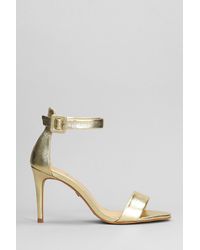 Carrano - Sandals In Gold Leather - Lyst