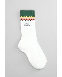 Casablancabrand - Socks In White Cotton - Lyst