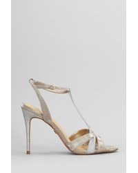 Carrano - Sandals In Gold Glitter - Lyst