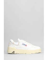 Autry - Clc Low Sneakers In White Leather - Lyst