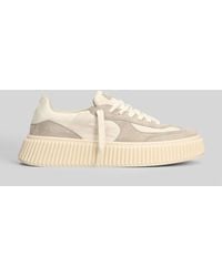 Rhun - Sneakers Suede in pelle e camoscio Beige - Lyst