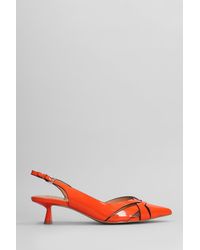 Bibi Lou - Nolia 45 Pumps In Orange Patent Leather - Lyst