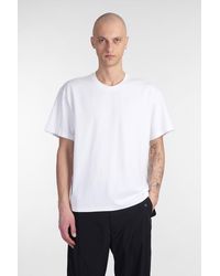 Attachment - T-shirt In White Cotton - Lyst