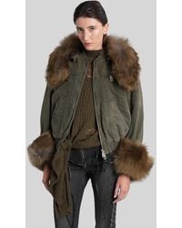 Blumarine - Giacca Casual in Cotone Verde - Lyst