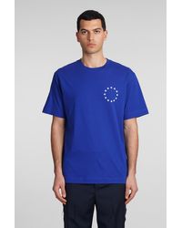 Etudes Studio - T-Shirt in Cotone Blu - Lyst