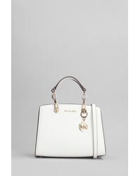 Michael Kors - Cynthia Shoulder Bag In White Leather - Lyst