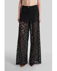 Blumarine - Pants In Black Polyester - Lyst