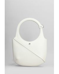 Courreges - Borsa a mano in Pelle Bianca - Lyst