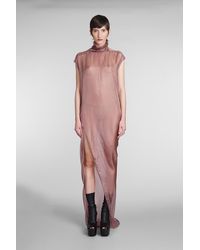Rick Owens - Edfu Dress Dress In Rose-pink Silk - Lyst