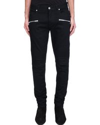 black lacquer jeans