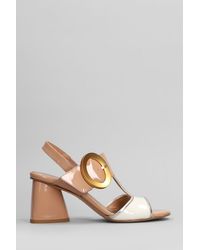 Mara Bini - Sandali in Vernice Bianca - Lyst