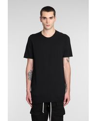 Rick Owens - T-Shirt Level T in Cotone Nero - Lyst