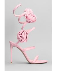 Le Silla - Rose Sandals In Rose-pink Leather - Lyst