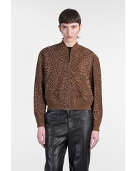 Salvatore Santoro - Bomber Jacket In Animalier Leather - Lyst