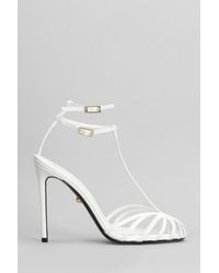 ALEVI - Stella 110 Sandals In White Patent Leather - Lyst