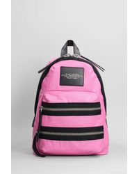 Marc Jacobs - The Medium Backpack Backpack In Rose-pink Nylon - Lyst