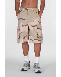 Stussy - Shorts In Camouflage Cotton - Lyst