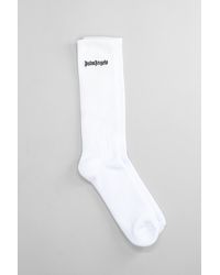 Palm Angels - Socks In White Cotton - Lyst