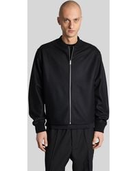 Jil Sander - Sweatshirt X Zip Bomber Jacket - Lyst