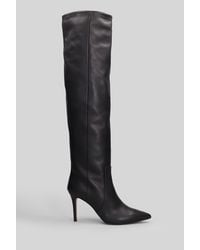 Fabio Rusconi - High Heels Boots In Black Leather - Lyst