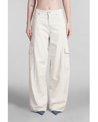 Haikure - Bethany Jeans In Beige Cotton - Lyst