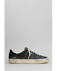Golden Goose - Soul Star Sneakers In Black Leather - Lyst