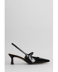 Julie Dee - Decollete in Pelle Nera - Lyst
