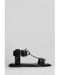 Bibi Lou - Sandali flats Sunny in Pelle Nera - Lyst