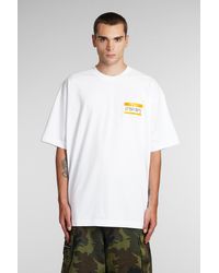 Vetements - T-Shirt in Cotone Bianco - Lyst