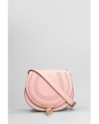 Chloé - Mercie Small Shoulder Bag In Rose-pink Leather - Lyst