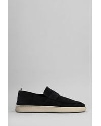 Officine Creative - Mocassini Herbie 001 in Camoscio Nero - Lyst