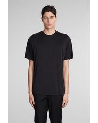 Low Brand - T-Shirt B224 in Cupro Nero - Lyst