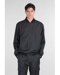 Barena - Bomber Blus in Lana Grigia - Lyst