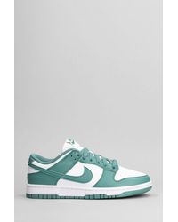 Nike - Sneakers Dunk Low in Pelle Bianca - Lyst