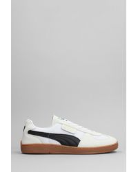PUMA - Super Team Og Sneakers In White Suede And Fabric - Lyst