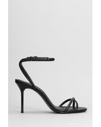 SCHUTZ SHOES - Sandali in Pelle Nera - Lyst