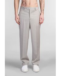 DANILO PAURA - Troy Pants In Taupe Wool - Lyst