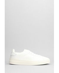 Santoni - Glory Sneakers In White Leather - Lyst