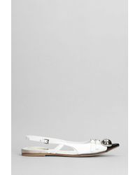 Dove Nuotano Gli Squali - Ballet Flats In White Leather - Lyst