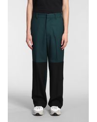 OAMC - Pants In Green Wool - Lyst