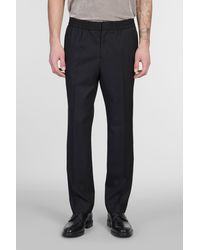 Ami Paris - Pantalone in Lana Nera - Lyst