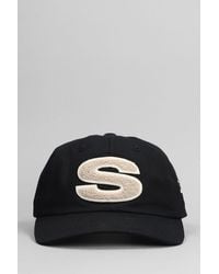 Stussy - Cappello in Cotone Nero - Lyst