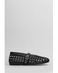 3Juin - Gwen 005 Ballet Flats In Black Leather - Lyst