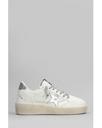 Golden Goose - Sneakers Ball Star 2 in Pelle Bianca - Lyst