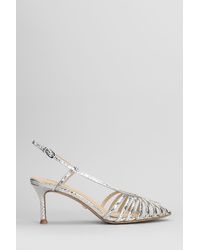 Lola Cruz - Diana 65 Sandals In Silver Leather - Lyst