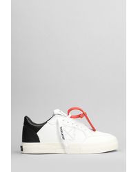Off-White c/o Virgil Abloh - New Low Vulcanized Sneakers In White Leather - Lyst