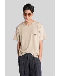 Ziggy Chen - T-shirt In Beige Cotton - Lyst